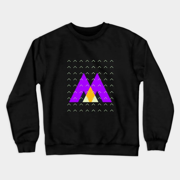 Geometric triangles and arrows pattern Crewneck Sweatshirt by Emy wise
